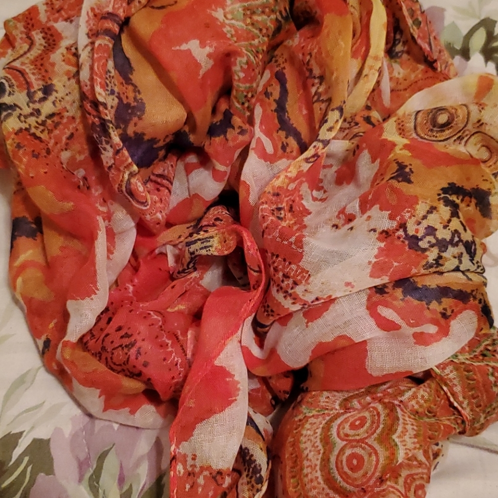 Bright colorful scarf